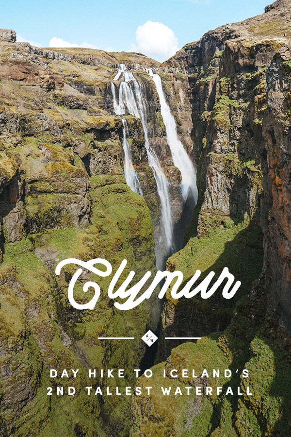 Glymur, Iceland's second tallest waterfall, is located in West Iceland and is a hike worthy of any waterfall chaser and day hike lover's bucket list.