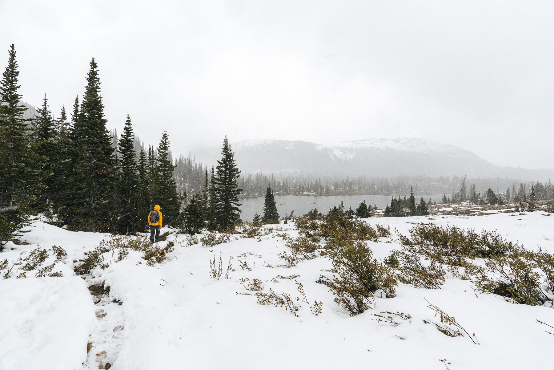 A Snowy Hike to Clyde Lake in the High Uintas