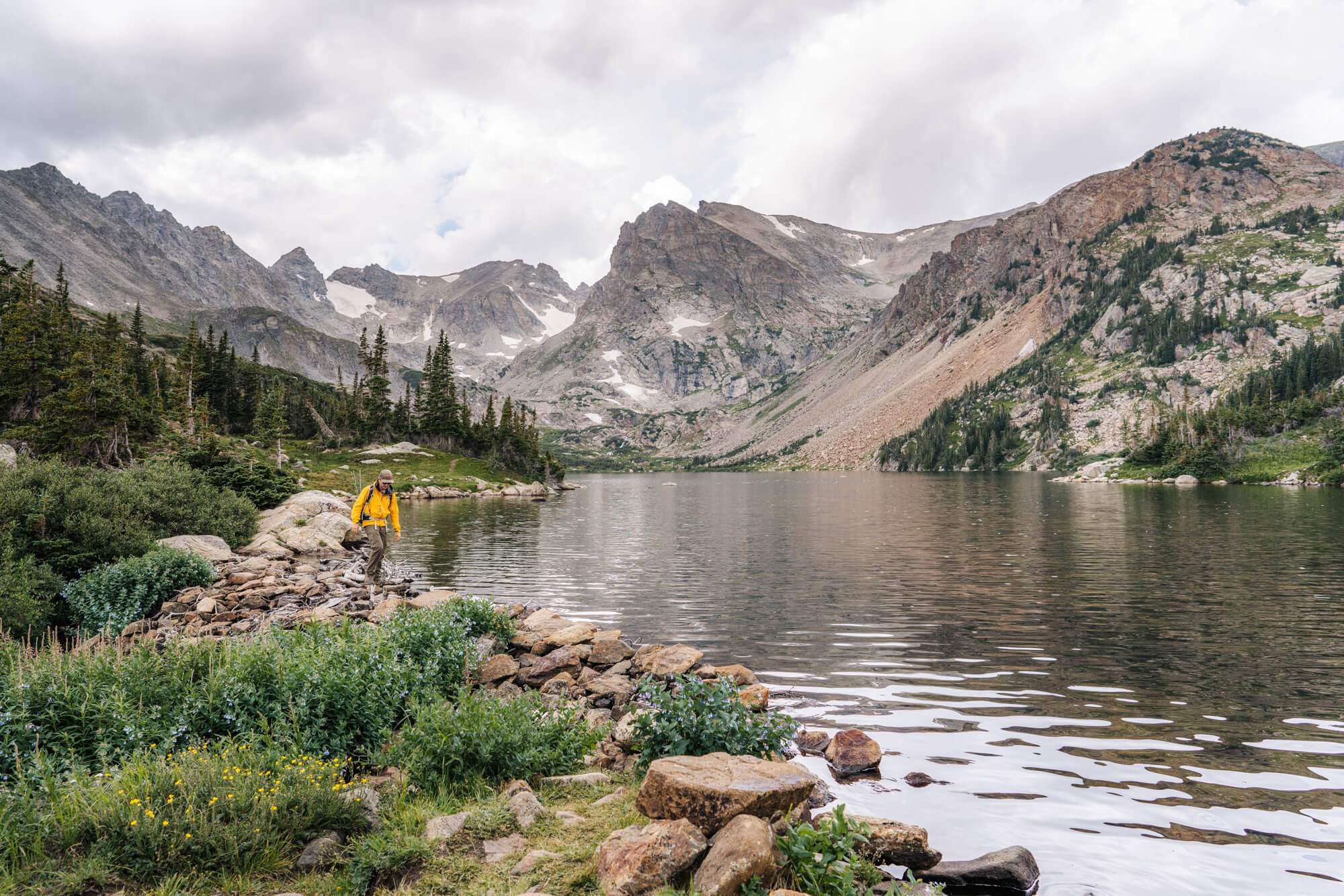 Hiking to Lake Isabelle in Colorado